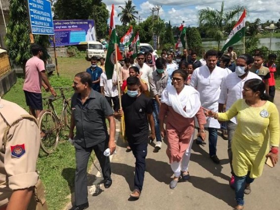 TMC campaigns at Amarpur, talked to locals TMC campaigns at Amarpur, talked to locals